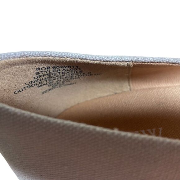 J. Crew Women’s Shoes Size 9.5 Cream Canvas Espadrille Wedges in Flax AL003 - Picture 3 of 11